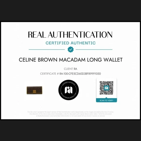 Celine Vintage Triomphe Continental Wallet/COA Included - Picture 8 of 8